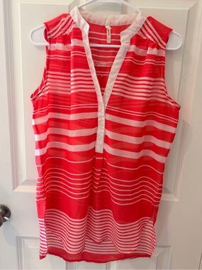 Truth Red and White Tank Top Size Large